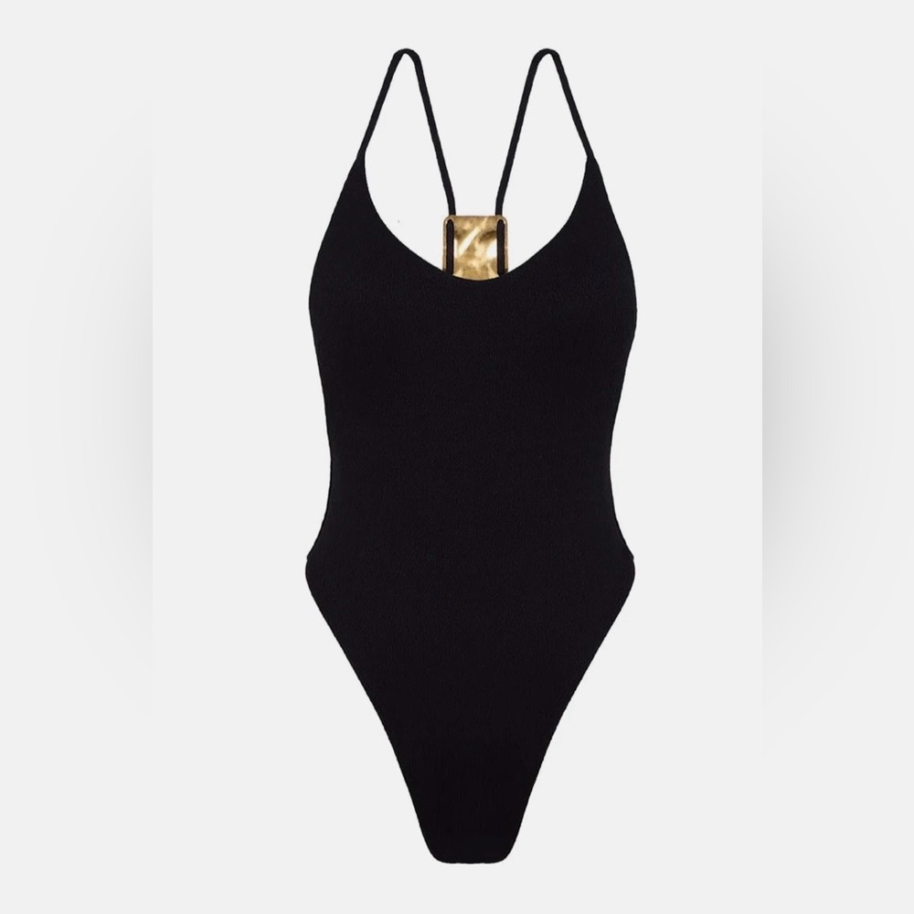 Vix Paula Harmony Black Firenze Cleo One Piece - MEDIUM / LARGE NWOT